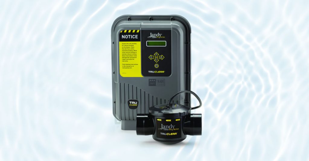 A picture of a salt chlorine generator panel. Jandy is the brand. Some on facts and opinions we bet you didn't know on pool salt systems