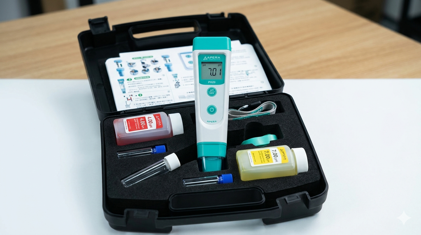Picture of a ph meter apera pool service miami