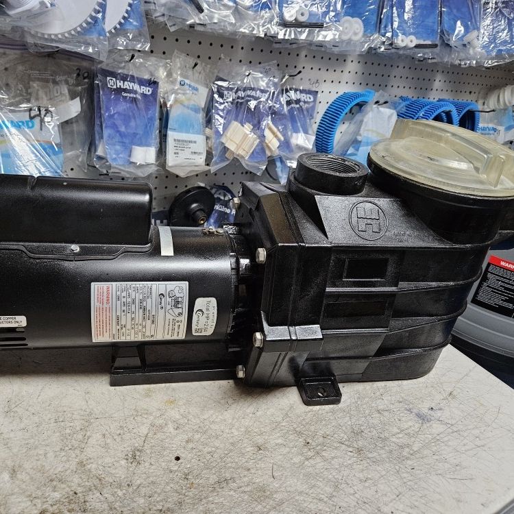 Picture of an old hayward super pump. These old hayward pumps lasted forever. In reference to how long do pool pumps last, these old pumps lasted forever