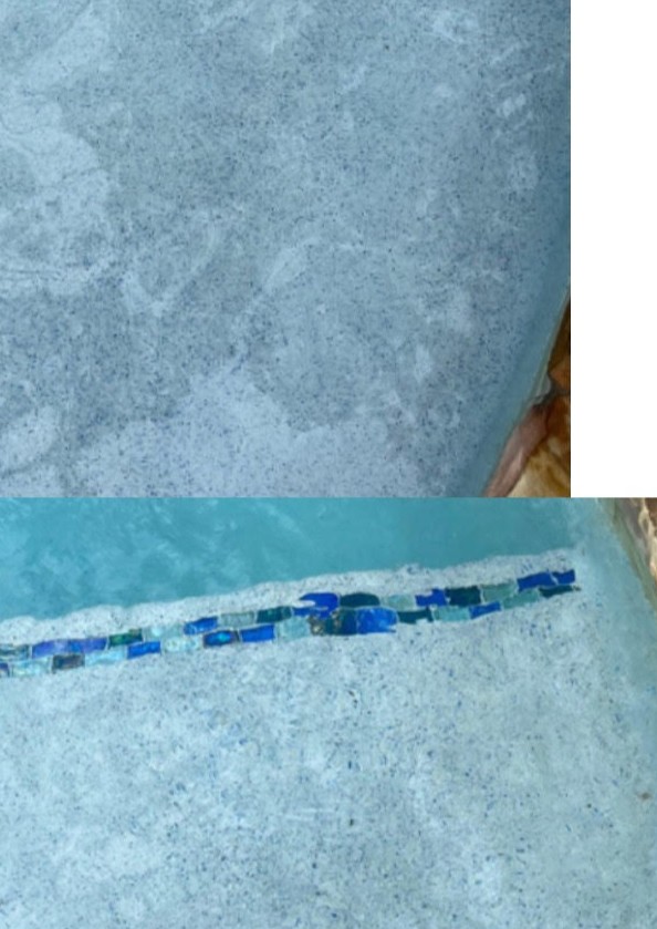 Picture of a hydration stain on plaster from not doing a proper startup when redoing a plaster surface